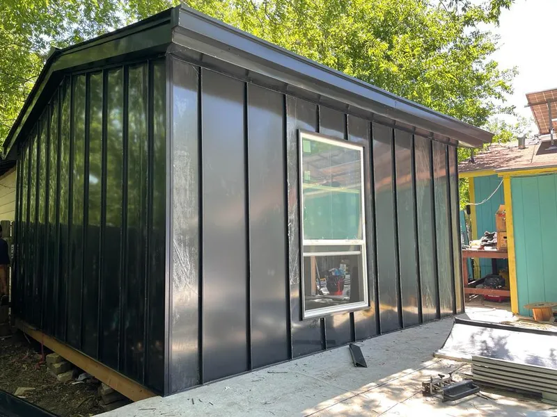 Black standing seam metal wall panels for Roof Inspection in Berkeley Heights